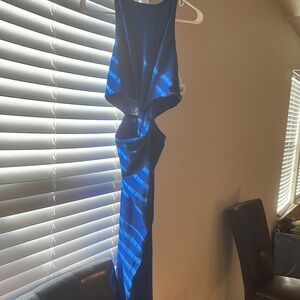 Old Navy Vibrant Blue Backless Dress
